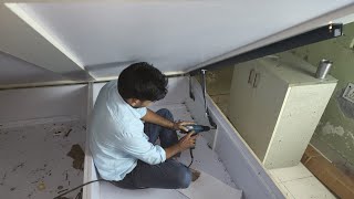 Box Bed में! चाली Hydraulic Soccer कैसे लगाते हैं? Ebco 150 KG Hydraulic Fitting in Bed Half chachi