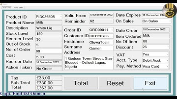 How to Create Stock Management System with Microsoft Access Database Connection in C# -Full Tutorial