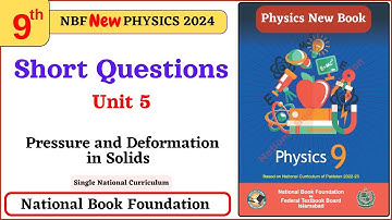 Class 9 Physics Chapter 5 Short Questions - National Book Foundation