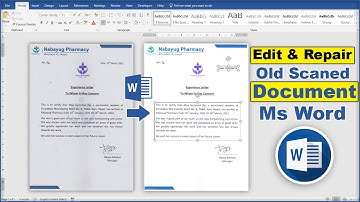 How to Edit & Repair Old Document in Ms Word Hindi Tutorial || Repair Scan Old Document in Ms Word
