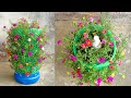 How To Grow Moss Rose with many flowers | Grow Moss Rose from Cuttings in Plastic Bottles