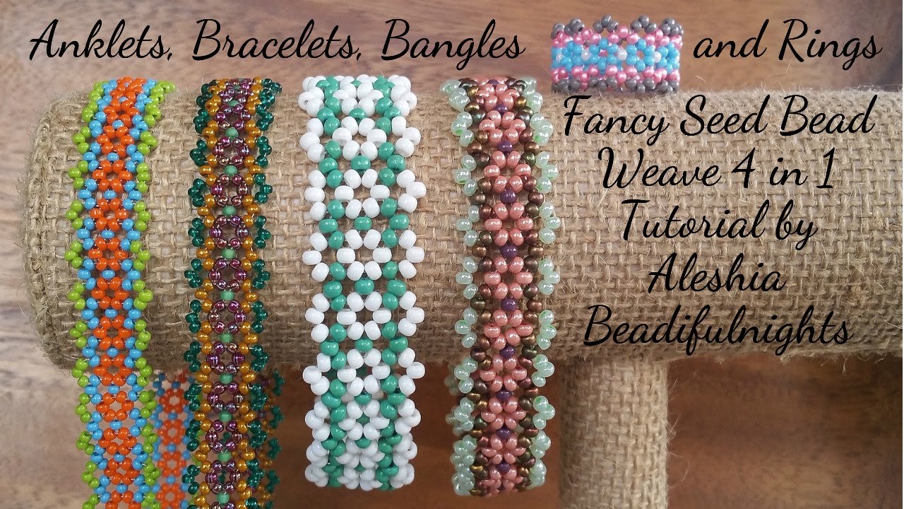 Download Fancy Seed Bead Weave 4 in 1 Tutorial - YouTube