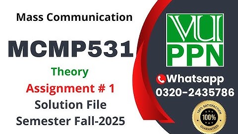 MCMP531 Assignment 1 solution fall 2025 #mcmp531 mcmp 531