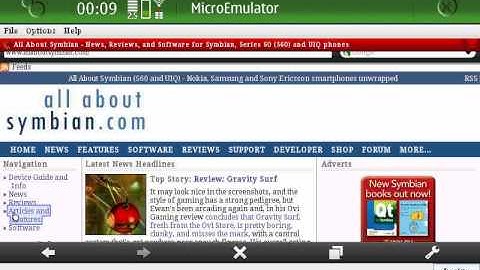 opera mini 5 on n900 using microemulator