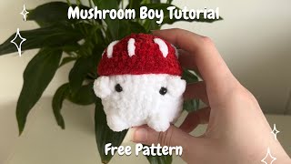 How to crochet a mushroom boy|Easy tutorial