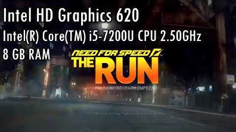Intel HD Graphics 620 l Gameplay l Need For Speed RUN