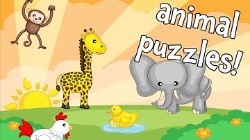 ULTIMATE Wild and Farm Animal Puzzle Game! | Animal Games for Children|  Kids Learning Videos