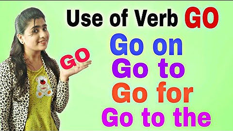 How to use of verb Go : Go on , Go to the , Go for ,Go to  in English grammar # jigs learning place