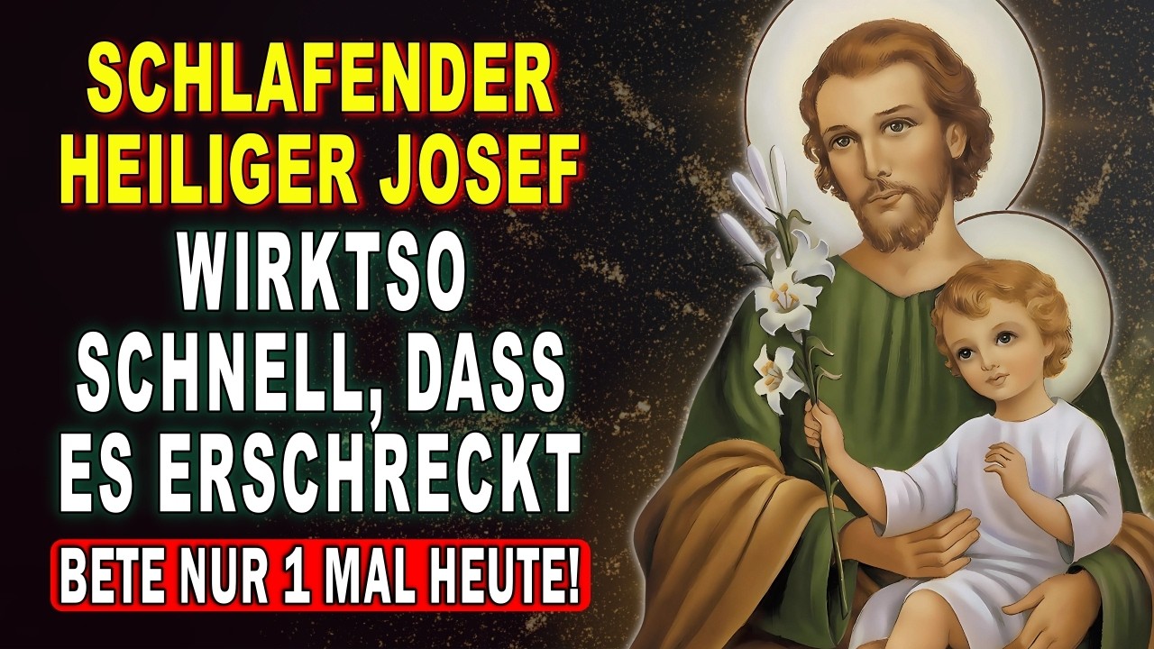 GEBET ZUM HEILIGEN JOSEF 💰 HÖRE DIES FÜR FINANZIELLE HILFE UND GNADE 🙏