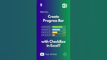 How to make Progress Bar with Checkbox in Excel? #excel #learnexcel