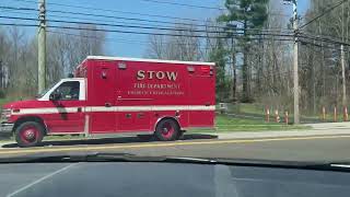 Stow Fire Department Medic 3 Responding