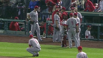 CIN@STL: Reds look for review on disputed walk-off