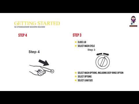 GE GTW465ASNWW WASHERS Machine User Manual - How to Use and