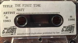 Matt Luecking-The First Time (Surface cover)