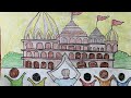 Ram Navami drawing easy Ram Mandir special drawing Aishwarya h drawing