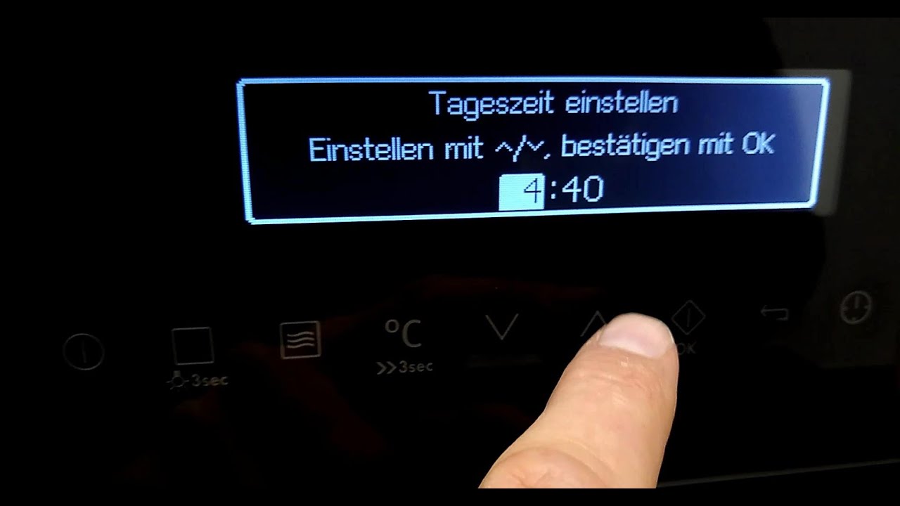 Aeg Backofen Uhr Lässt Sich Nicht Einstellen