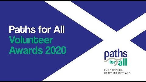 Paths for All  - Volunteer Awards 2020