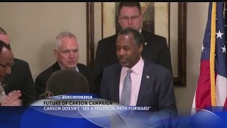 Ben Carson doesn't see 'a political path forward'