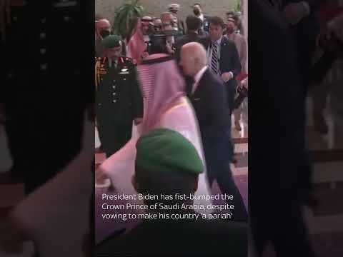 President Biden Fist Bumps Mohammed Bin Salman