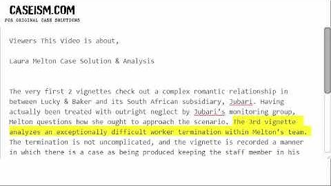 Laura Melton Case Solution & Analysis- Caseism.com
