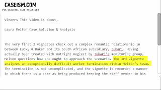Laura Melton Case Solution & Analysis- Caseism.com