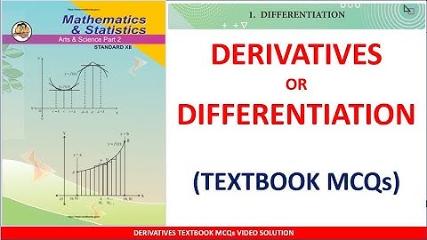 DERIVATIVES TEXTBOOK MCQs l MHT-CET l IMPULSE BATCH l SAINI SIR