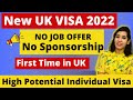 High Potential Individual UK visa/ No job offer needed to work in UK/ Unsponsored visa route to UK