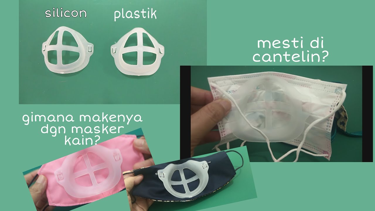 Review dan cara pakai penyangga masker/mask support dengan masker kain