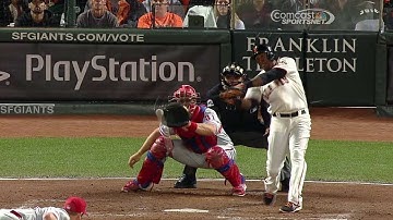 PHI@SF: Pence scores on Rollins