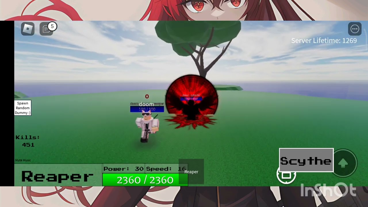 Reaper 425 showcase- Slap Battles Combat test