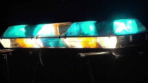 47" Code3 MX7000 lightbar in BLUE-AMBER combination