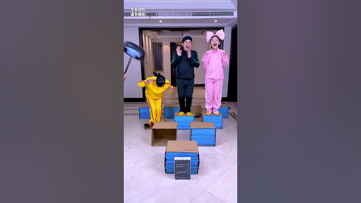 बॉक्स जम्प चुनौती丨Box Jumping Challenge, Who Can Win An Ipad? It's So Exciting#Funnyfamily#Partygame