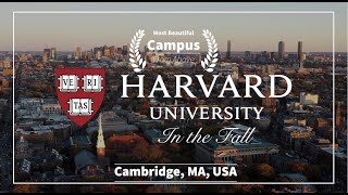 [USA] Harvard University, The Most Beautiful Campus in the Fall l 4K Drone