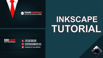 Inkscape tutorial: how to design a perfect business card for business man 