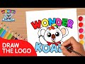 Wonderkoala learn to draw  and paint wonderkoala logotype  aprende a dibujar y pintar el logo