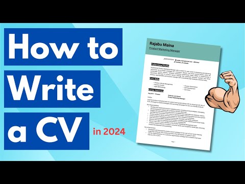 How To Write A Cv - With Example Cv Walkthrough