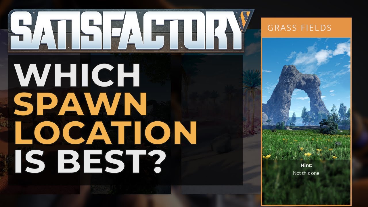 Satisfactory Starting Location Comparison and the BEST Base Location in the game!