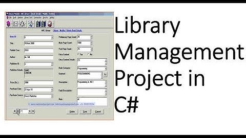 Library Management System Project in Windows Form C# Part-6/10