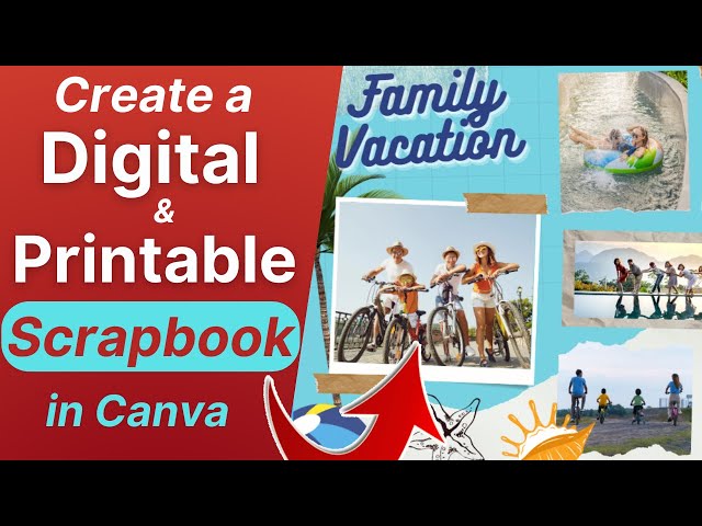 📚 How to Create Digital Scrapbook Pages in Canva 