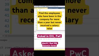 #day 14/100 🔥 Find employees 1+ year in the company but never got a salary raise #shorts #sql