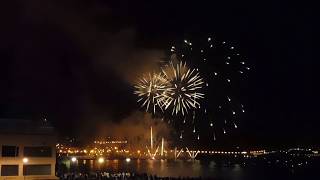 Alicante 26-June-2018 - Fireworks at the beach