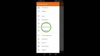 Resetting your password - from the Liberty Live app screenshot 3