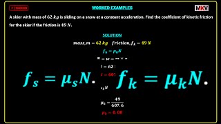 Frictional force: Worked examples and problems