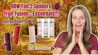 Bath & Body Works Fall 2 Spoilers NEW Fruit Fusion & Essentials Trio | Cherry Crush, Vanilla Silk???