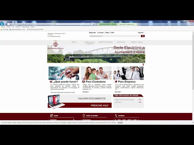 Tributos y recaudación a través de la web