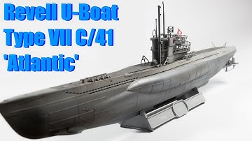 Type VII C/41 Atlantic Version U-boat (Revell 1/144 scale submarine model)