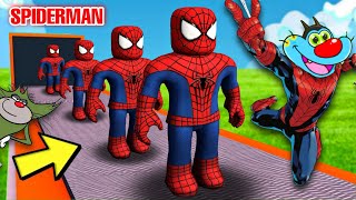 Oggy And Jack became Spiderman & Opened Spiderman Factory in ROBLOX 🤩 Superhero Tycoon