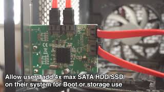 4 Port SATA III NON-RAID PCI-e 2.0 x1 Card - SYBA SI-PEX40064