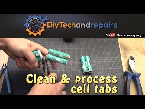 Cleaning 18650 cell ends and quick Internal resistance test