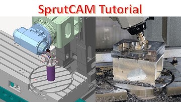 SprutCAM Tutorial #48 | Mill 5 Axis Toolpath - Hurco VMX60SRTi 5 Axis CNC